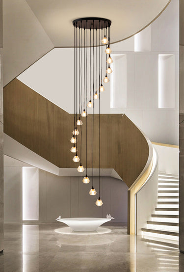 Stairway lighting hanging